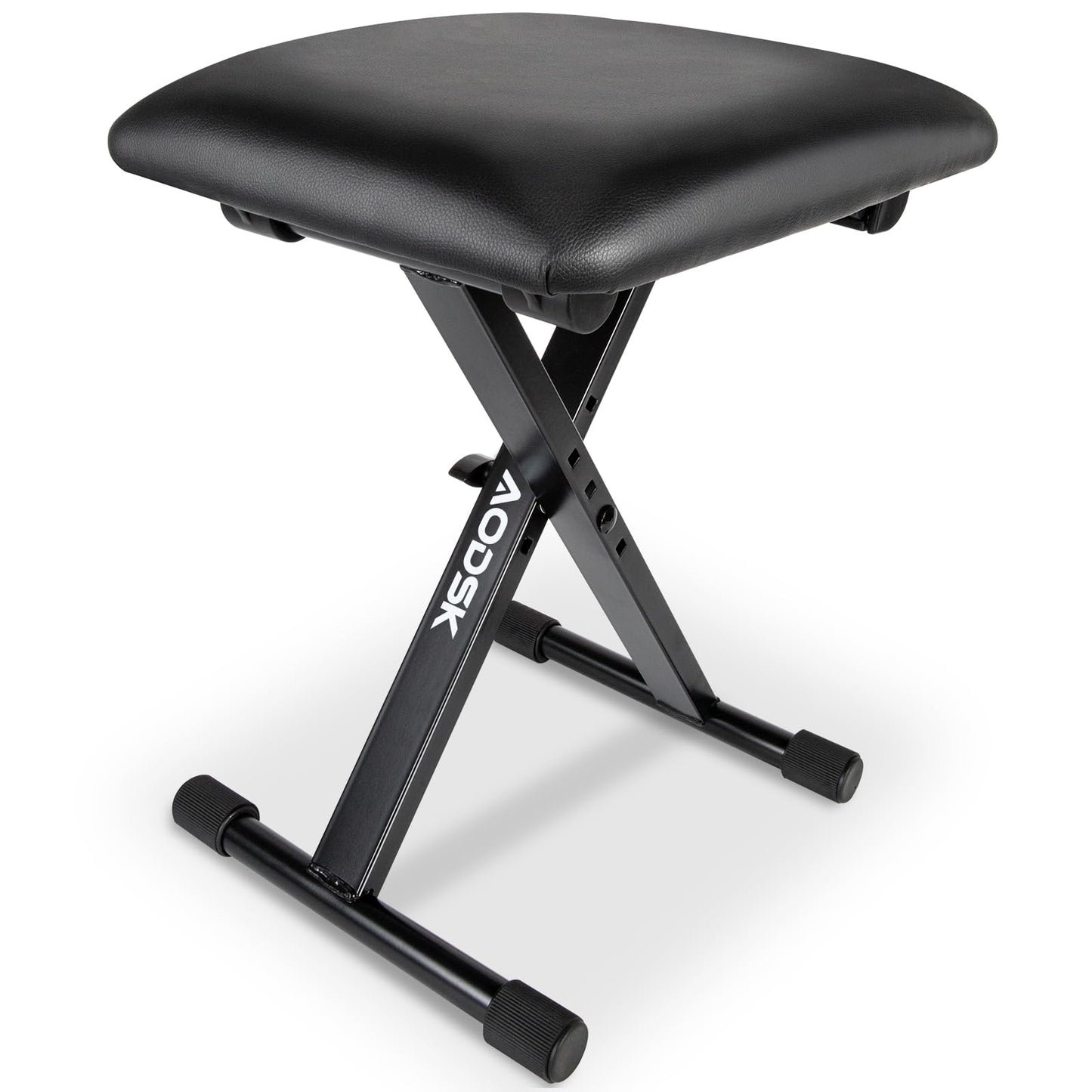 AODSK Keyboard Bench X-Style Cushion Padded,Piano Bench Adjustable Collapsible Stool Chair Seat,Flame retardant cotton,Non-Skid Design