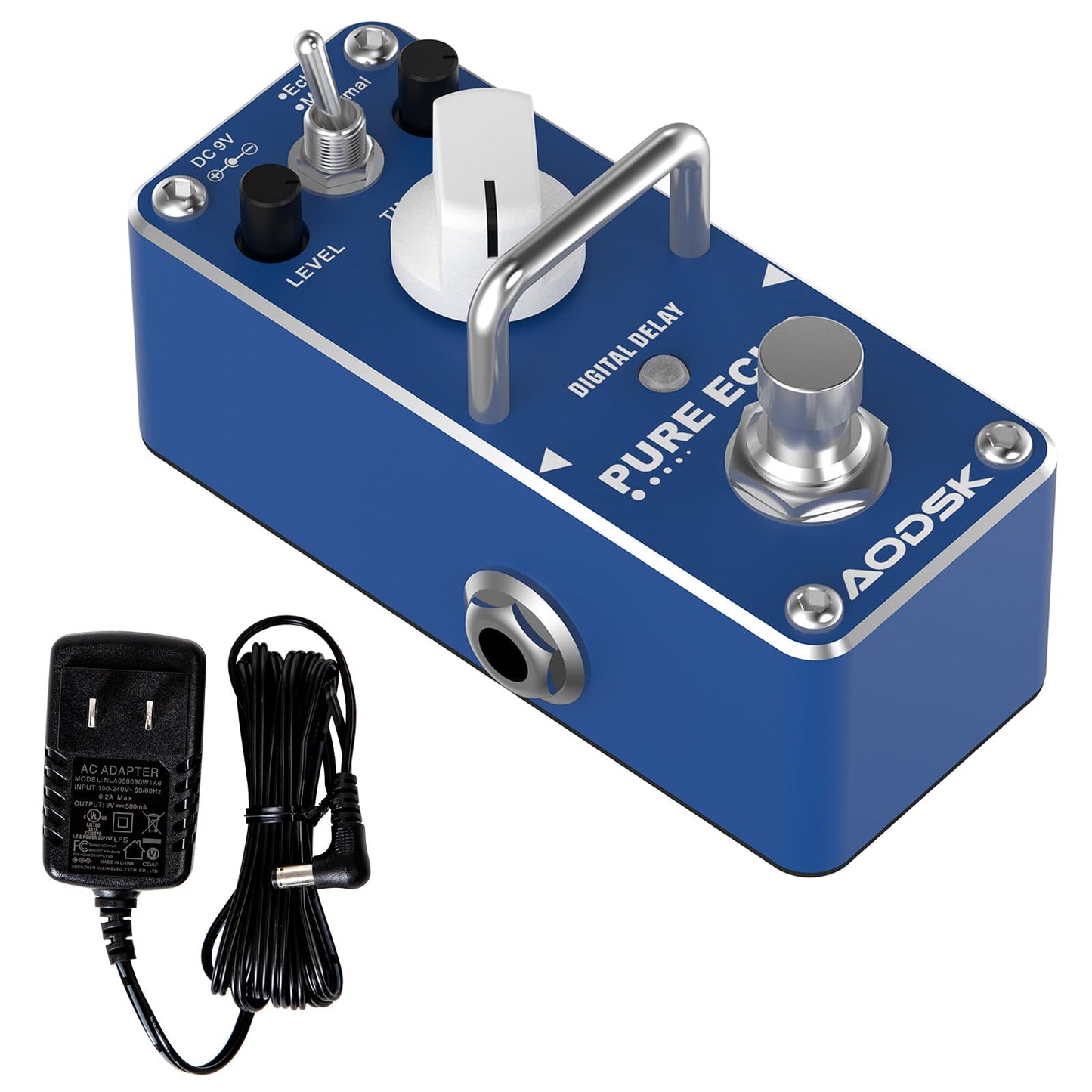 AODSK Electric Guitar Effect Pedal (Blue Digital Delay)