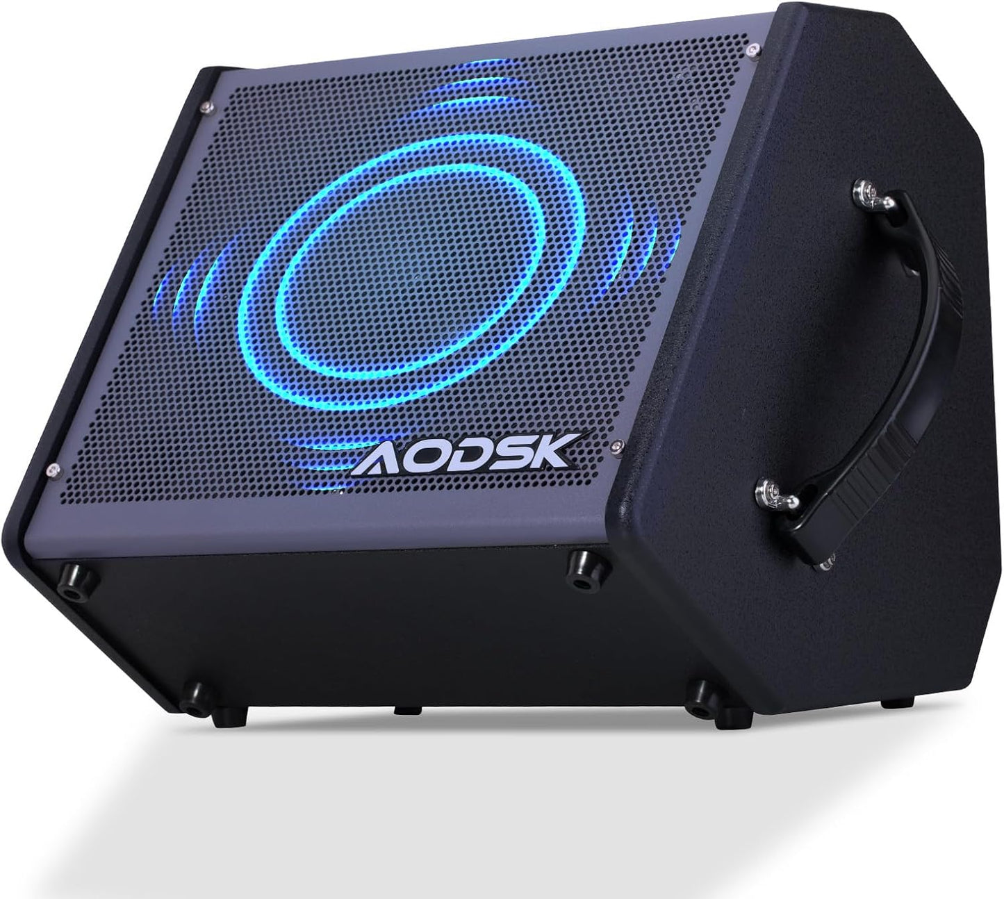 AODSK Electric Drum Amp 35W Professional Electronic Drum Amplifier Keyboard Speaker with AUX Input,Volume,Treble and Middle Controls,Electric Drum Set Monitor