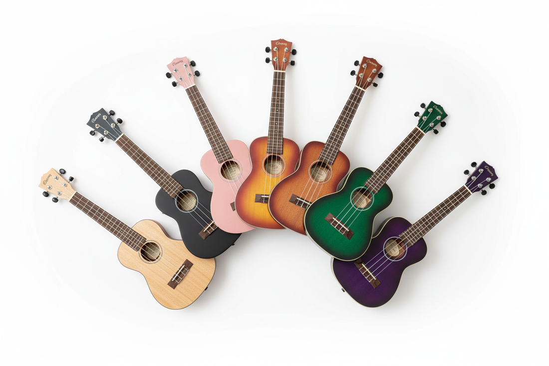 Which Color Ukulele Should You Choose? AODSK 21-Inch Soprano Ukulele in 8 Colors Compared