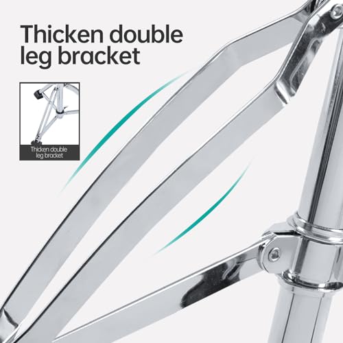AODSK Heavy Duty Drum Throne Seat for Adult Drummers Height Adjustable and Rotatable, Cozy Flocking Surface Motorcycle Style Stool