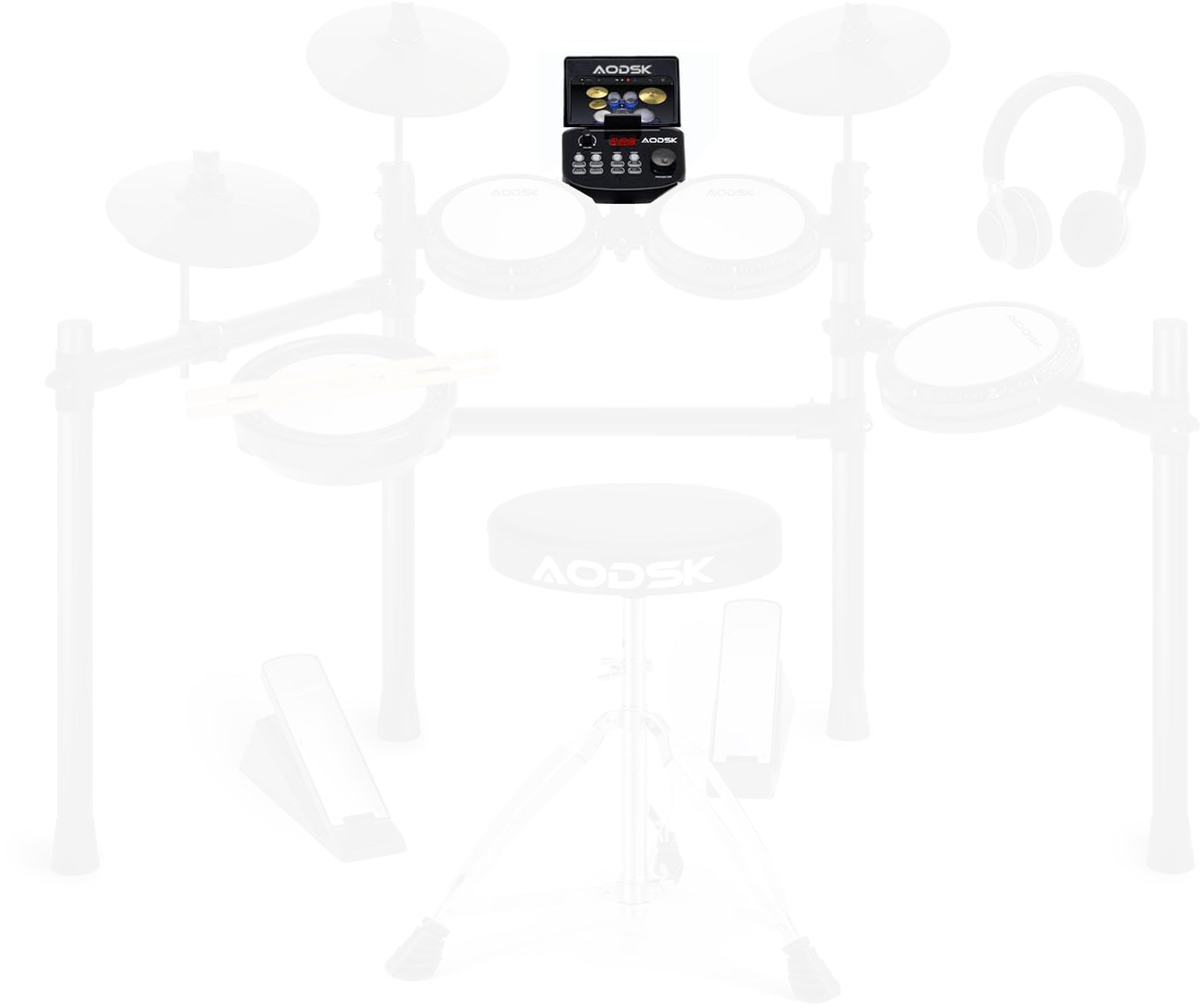 AODSK Electronic Drum Set UAED-403pro Electronic Drum Control Module Accessories