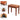 AODSK Piano Bench with Cushion,Solid Wood Keyboard Bench Piano Chair Piano Seat,Brown Piano Stool,13.21 x 21 x 18.2 Inches