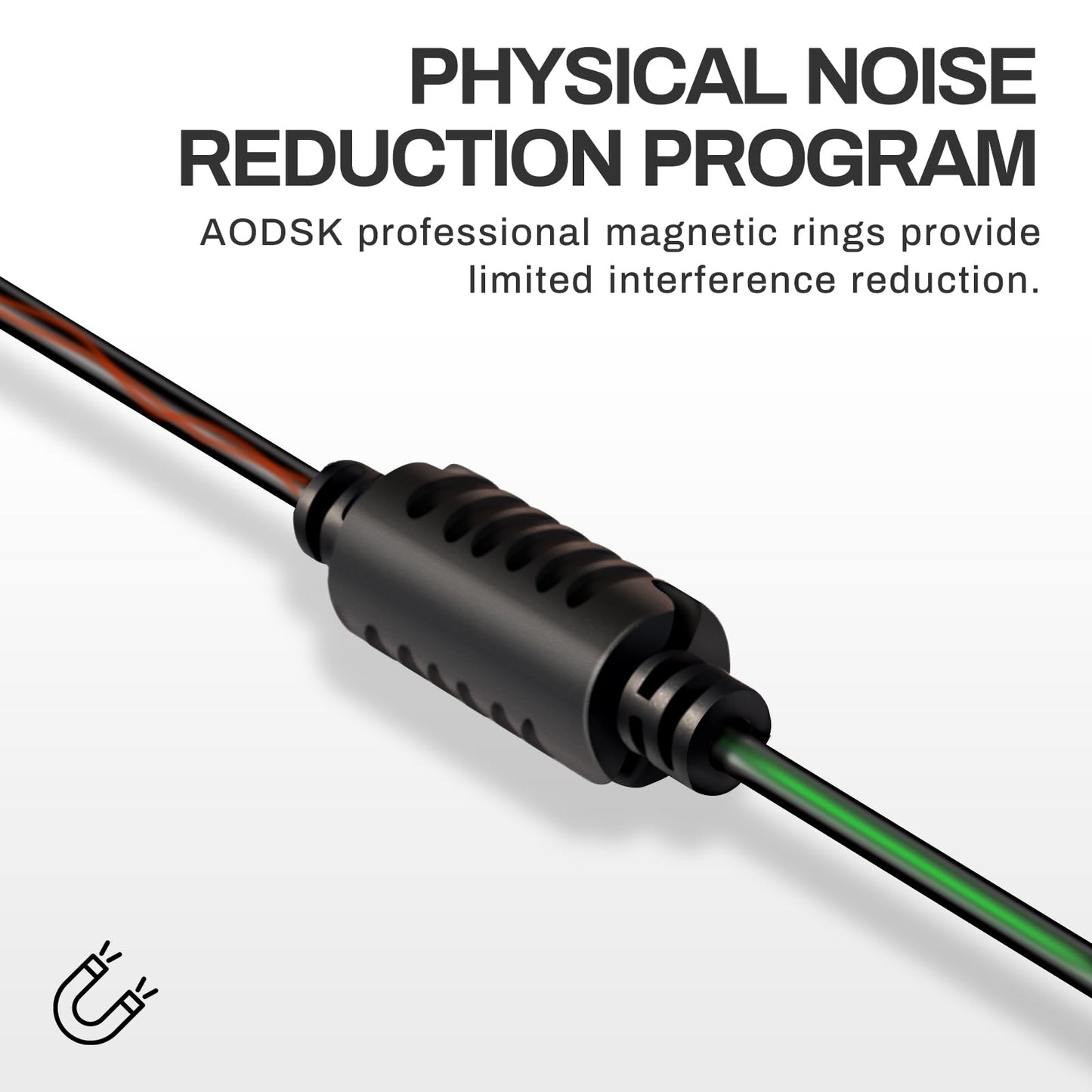 AODSK DC 9V Guitar Pedal Power Supply Adapter, 1A Negative 5 Way Daisy Chain Cables, Used for Guitar Effect Pedals