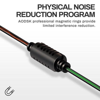 AODSK DC 9V Guitar Pedal Power Supply Adapter, 1A Negative 5 Way Daisy Chain Cables, Used for Guitar Effect Pedals