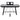 AODSK U-Shaped Design Keyboard Display Stand,Keyboard Stand with Locking Straps,Heavy-Duty Piano Keyboard Stand 88 Key 76 Key 61 Key,Durable & Sturdy,Easy to Assemble,Sleek Black