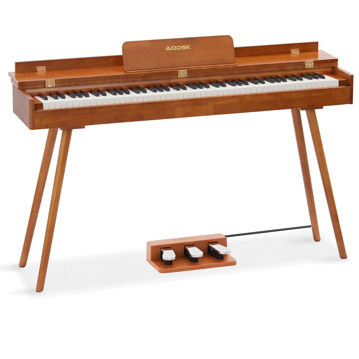 Aodsk 88 Key keyboard piano, Portable Digital Piano for Beginners,128 Tone,128 Rhythm, 20 Demo Song, with Sustain Pedal, Carrying Case, Complimentary Online Piano Lessons