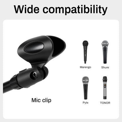 AODSK Deluxe Tripod Microphone Stand with Boom Arm & Twist Clutch Height Adjustment (Light version)