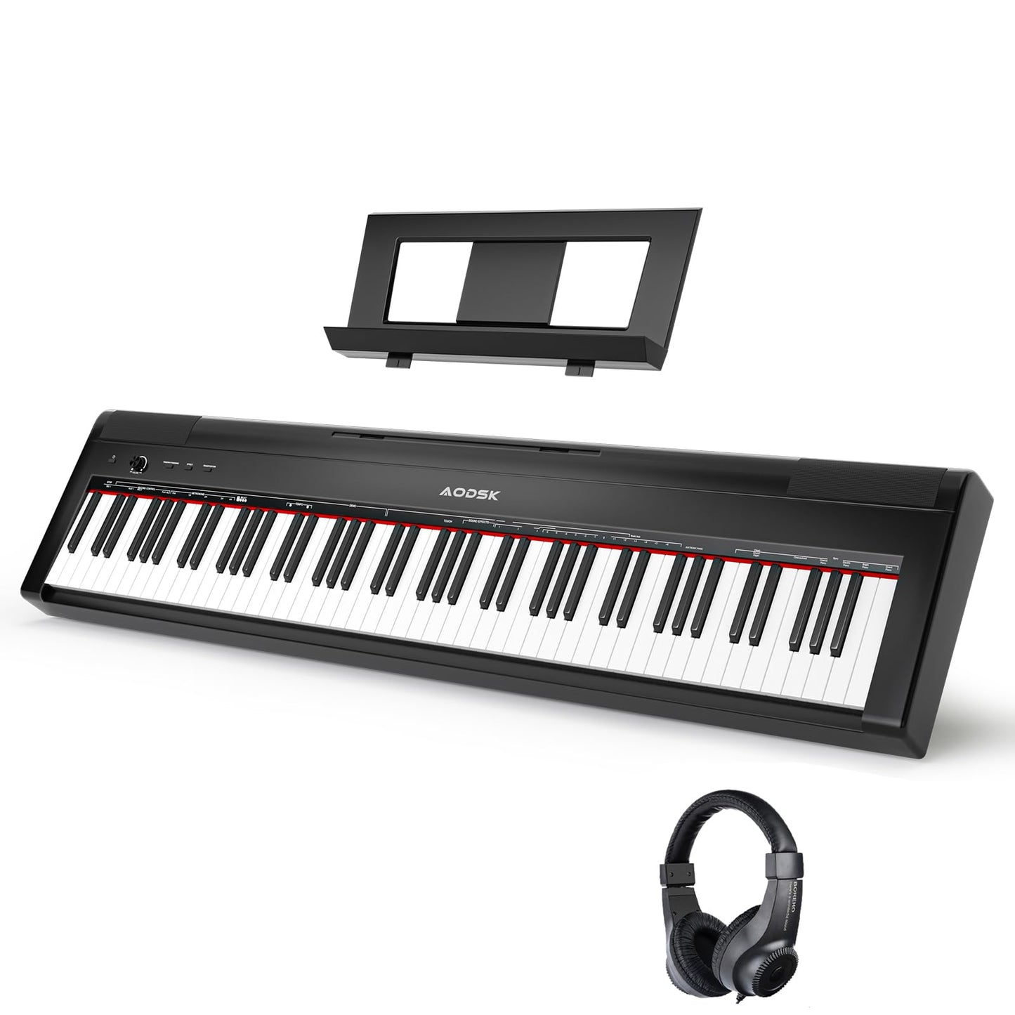 AODSK Weighted Piano 88Key Beginner Digital Piano,Full Size Weighted