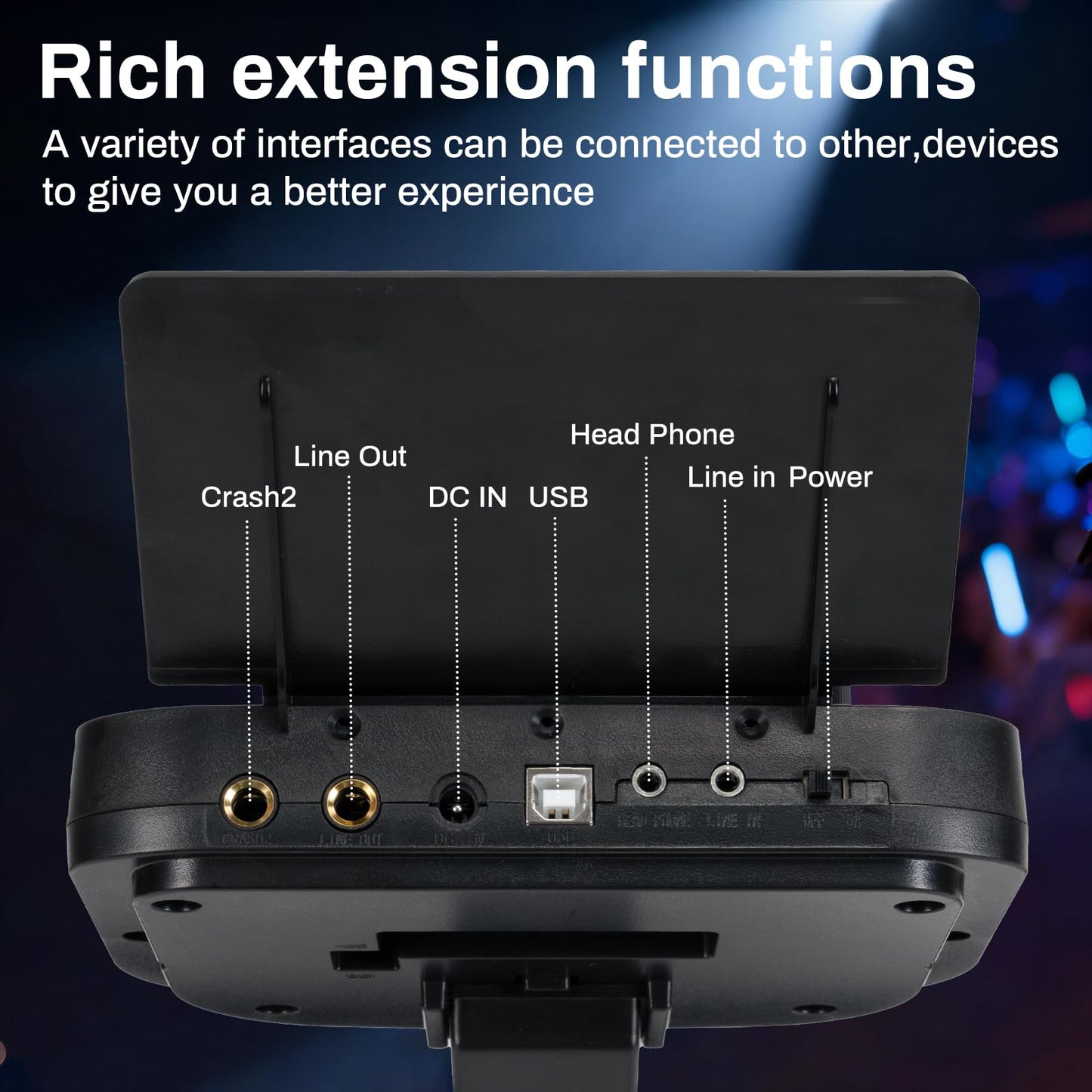 AODSK Electronic Drum Set, Professional Mesh Drum Pads, Upgraded Sound Module (260 sounds/30 Kits/20 Songs),Includes Sticks,Headphones,drum throne (2025 New Upgraded)