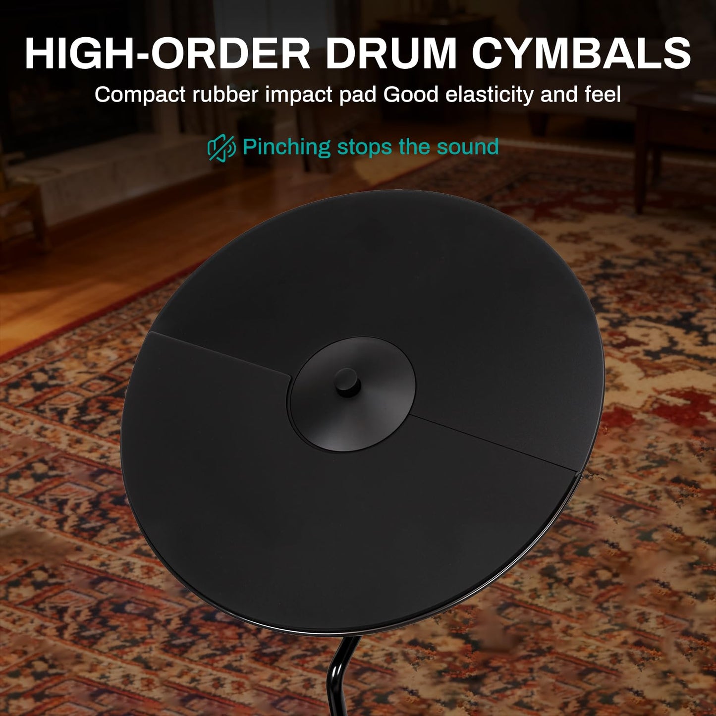 AODSK Electric Drum Set with Quiet Mesh Pads,Electronic Drum for Beginner,USB MIDI,Throne,Headphones,Sticks, Included 40 Kits and 450 Sounds