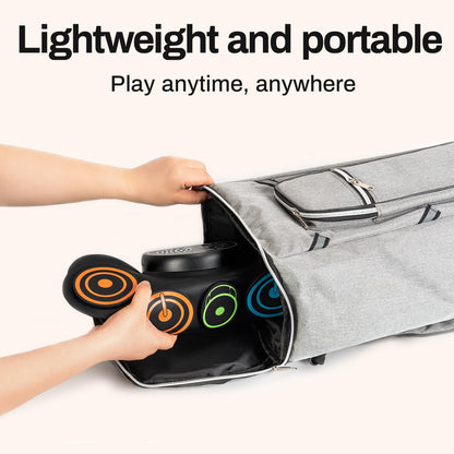 AODSK Electric Drum Set Built-in Speaker, Drum Pad and Sticks, Portable Roll Up Drums Practice Pad, Great Holiday gifts