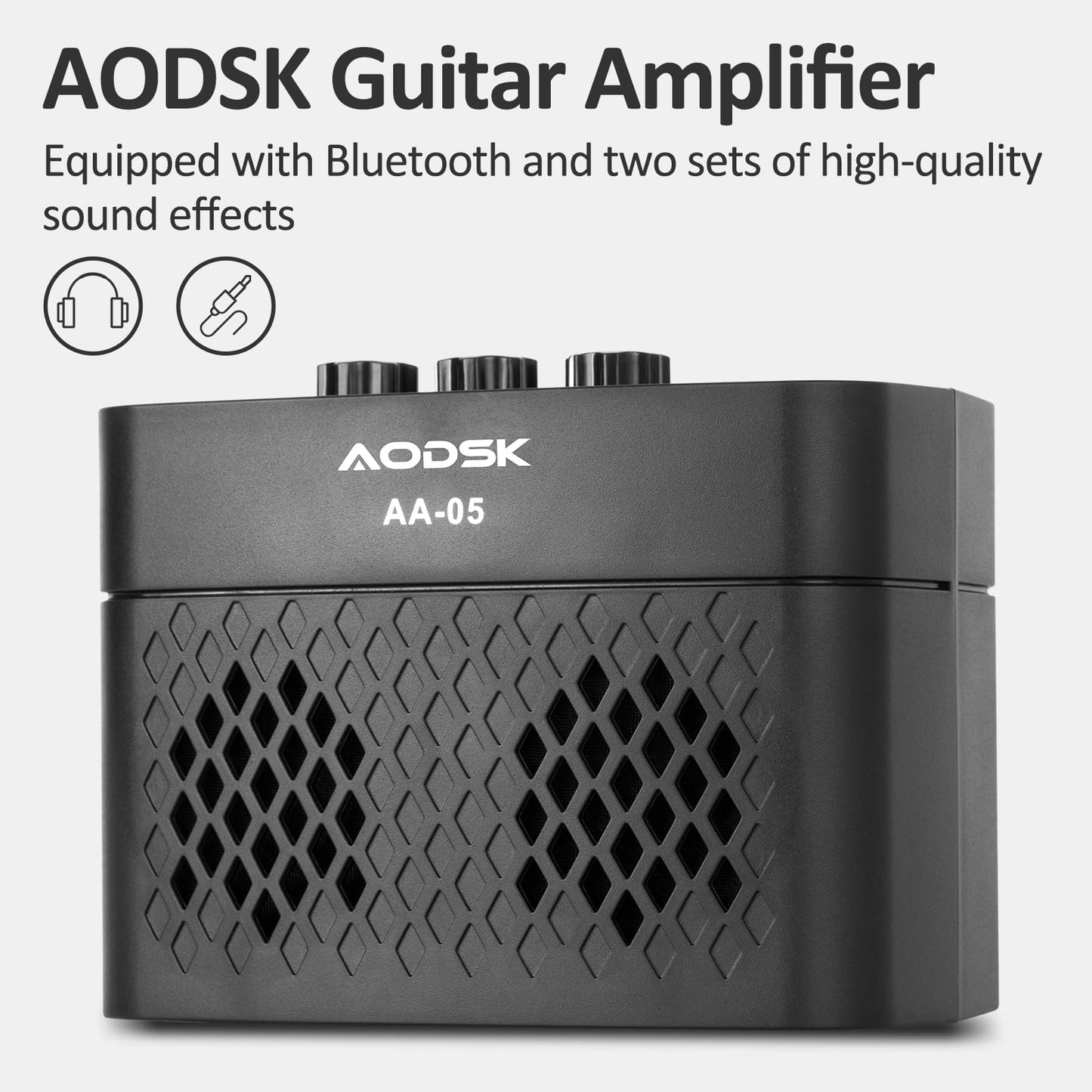 AODSK 39" Electric Guitar Starter Kit – Sunburst HSS | Vintage-Inspired Tone, Full Beginner Set with Bluetooth Amp