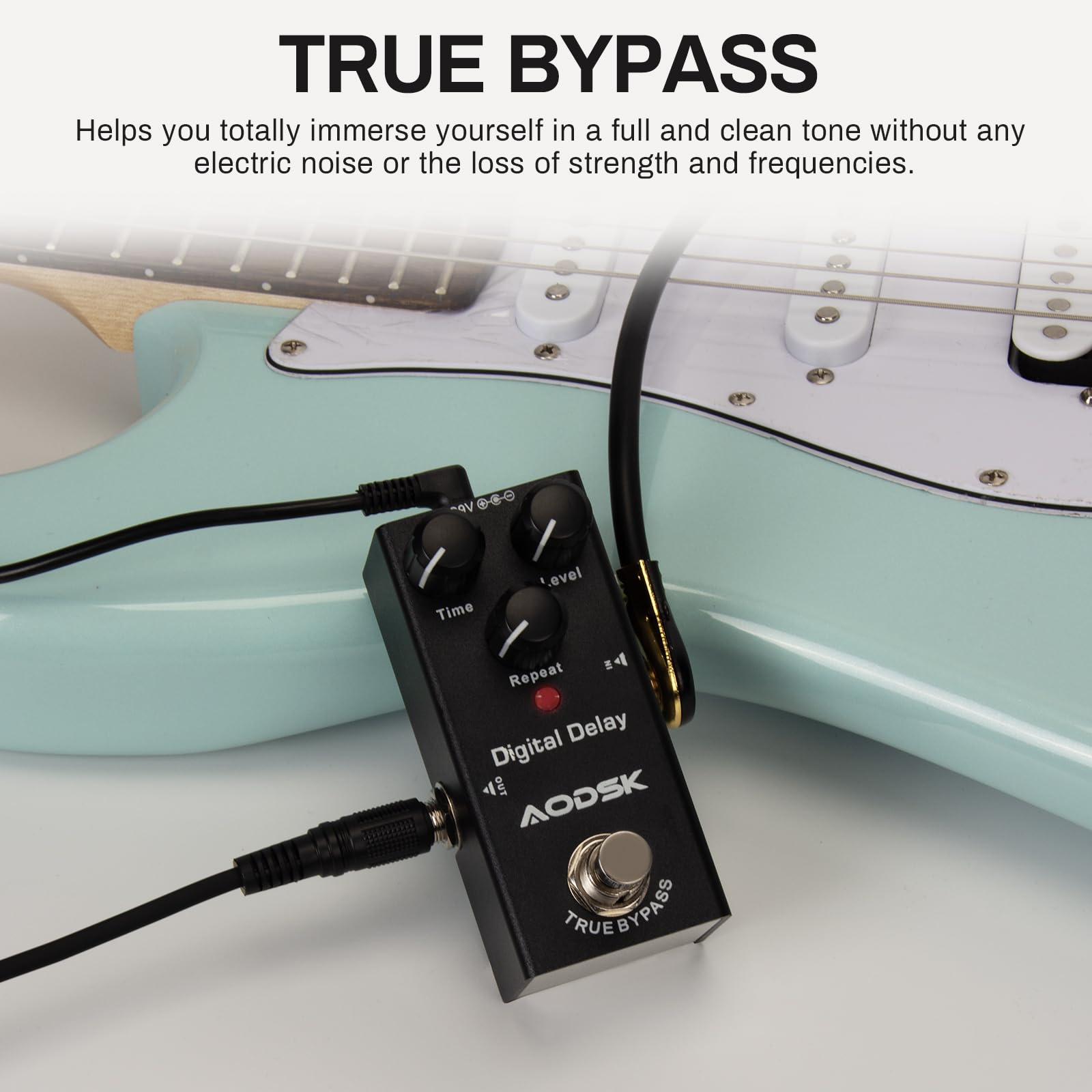 ギター TA.effects AL-3 AODSK Electric Guitar Effect Pedal, Digital Delay, Time, Level, Repeat