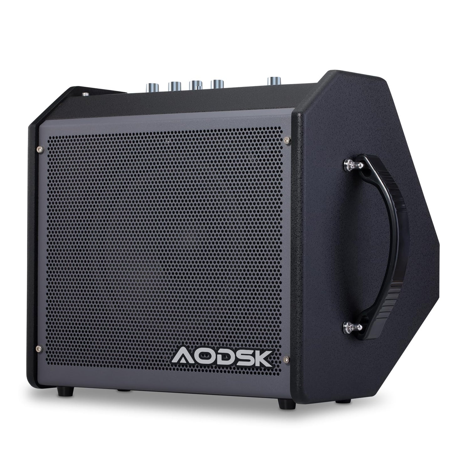 AODSK 35W Drum Amplifier with Dual Speakers – 8" Woofer + 2" Tweeter | Electronic Drum Amp for E-Kits, Keyboard & Bass | AUX Input, Recording Output, Treble/Mid Control