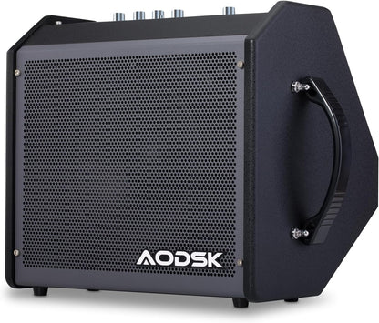 AODSK Electric Drum Amp 35W Professional Electronic Drum Amplifier Keyboard Speaker with AUX Input,Volume,Treble and Middle Controls,Electric Drum Set Monitor