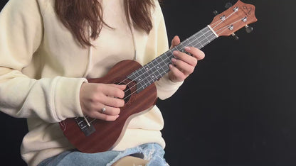 AODSK Soprano Ukulele for Beginner 21 Inch Ukelele Kit with Gig Bag Nylon String 4 Picks Cloth Online Lesson Holiday Gift